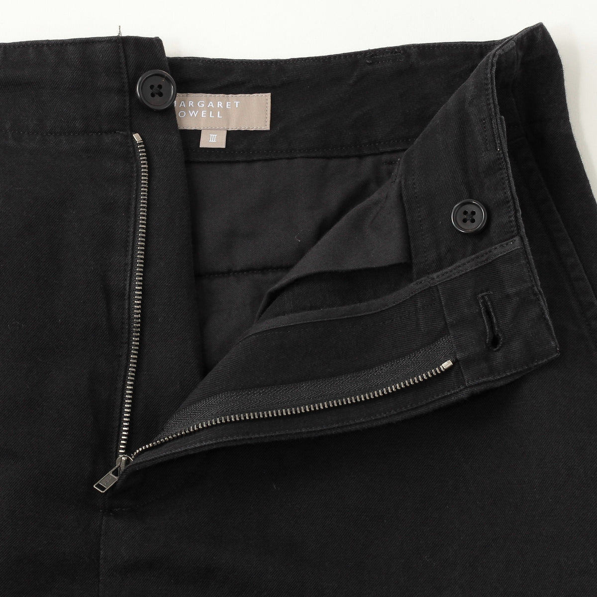 COTTON LINEN TWILL SKIRT
