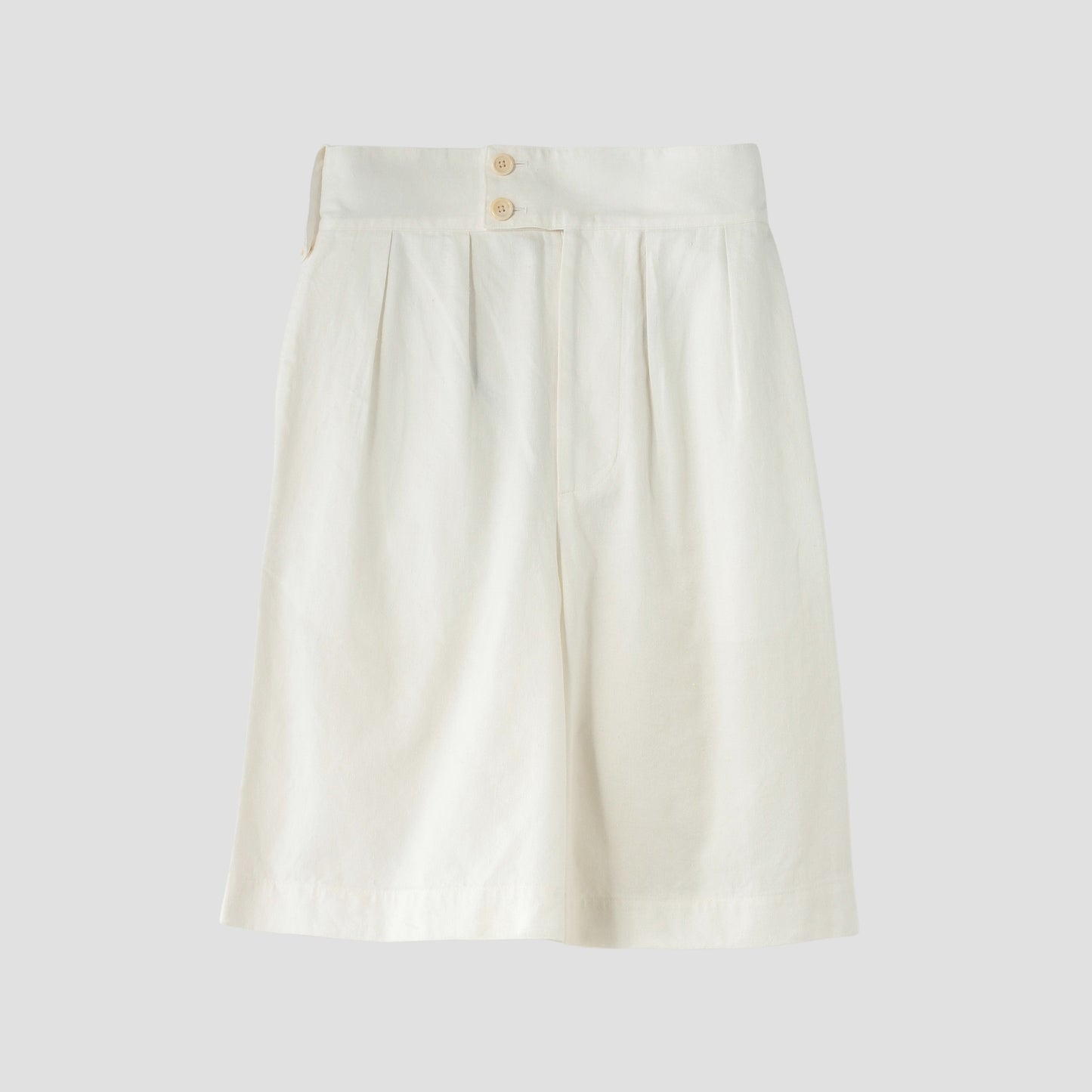 LINEN COTTON TWILL TROUSERS