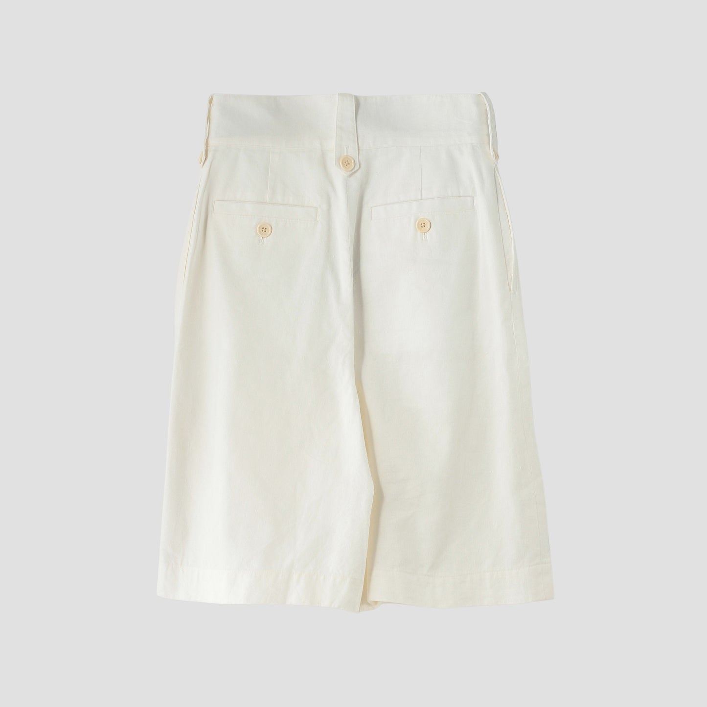 LINEN COTTON TWILL TROUSERS
