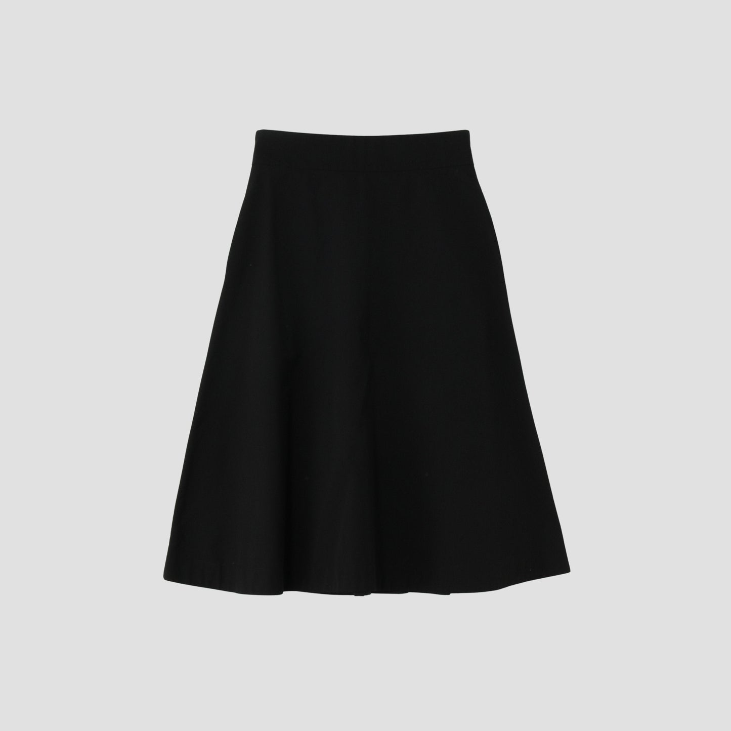 FINE WOOL COTTON TWILL SKIRT