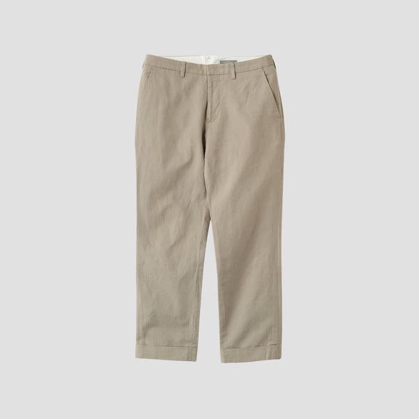 COTTON LINEN OXFORD TROUSERS