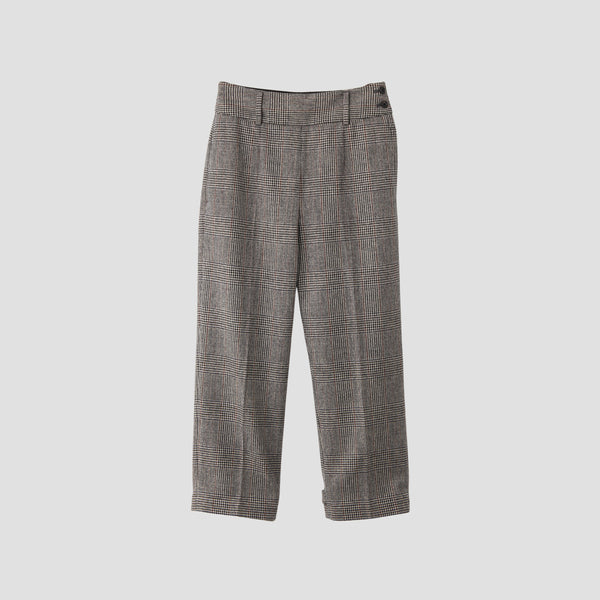 MULTI CHECK WOOL TROUSERS
