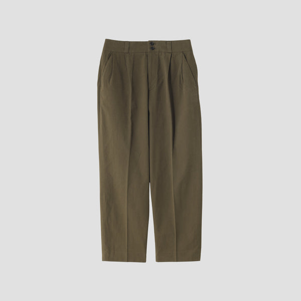 MATT COTTON TWILL TROUSERS