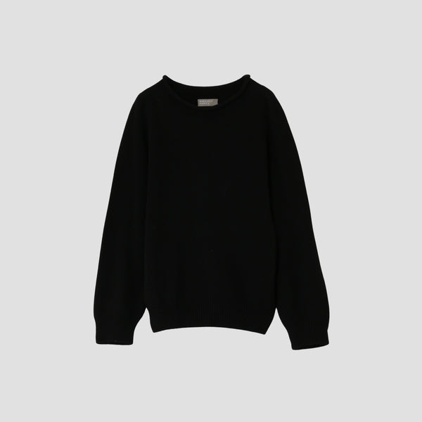 LONG SLEEVE CAST OFF ROLL NECK KNIT