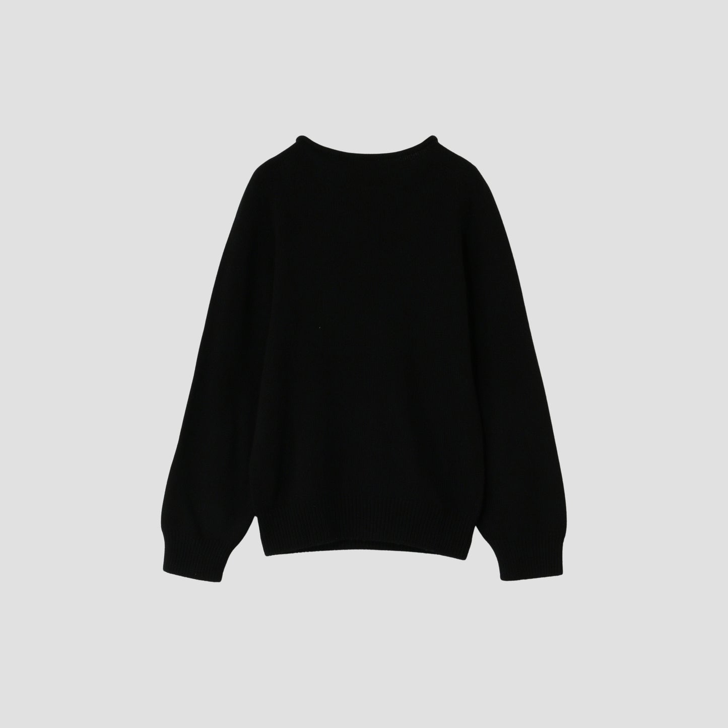 LONG SLEEVE CAST OFF ROLL NECK KNIT