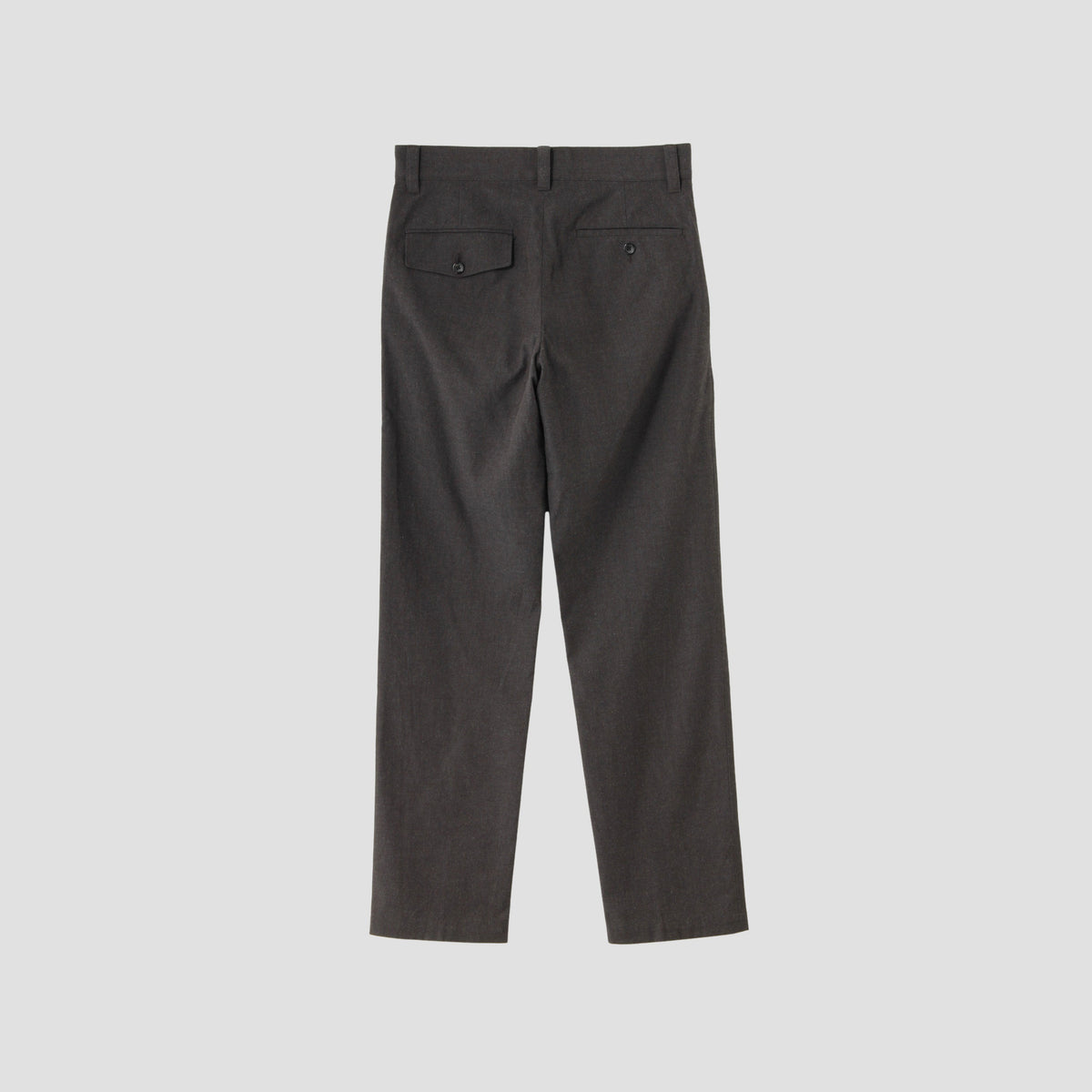 WOOL COTTON BRUSHED TWILL TROUSERS