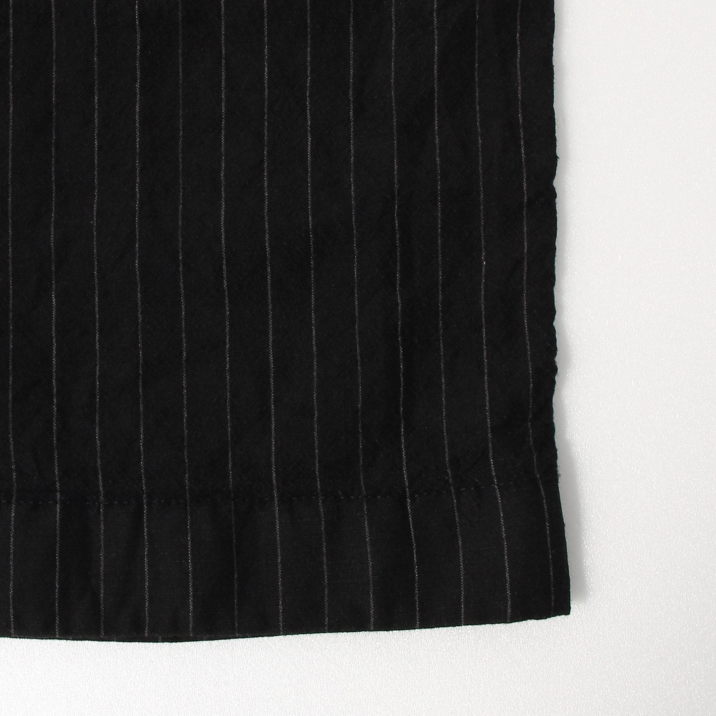 WOOL LINEN PINSTRIPE TROUSERS