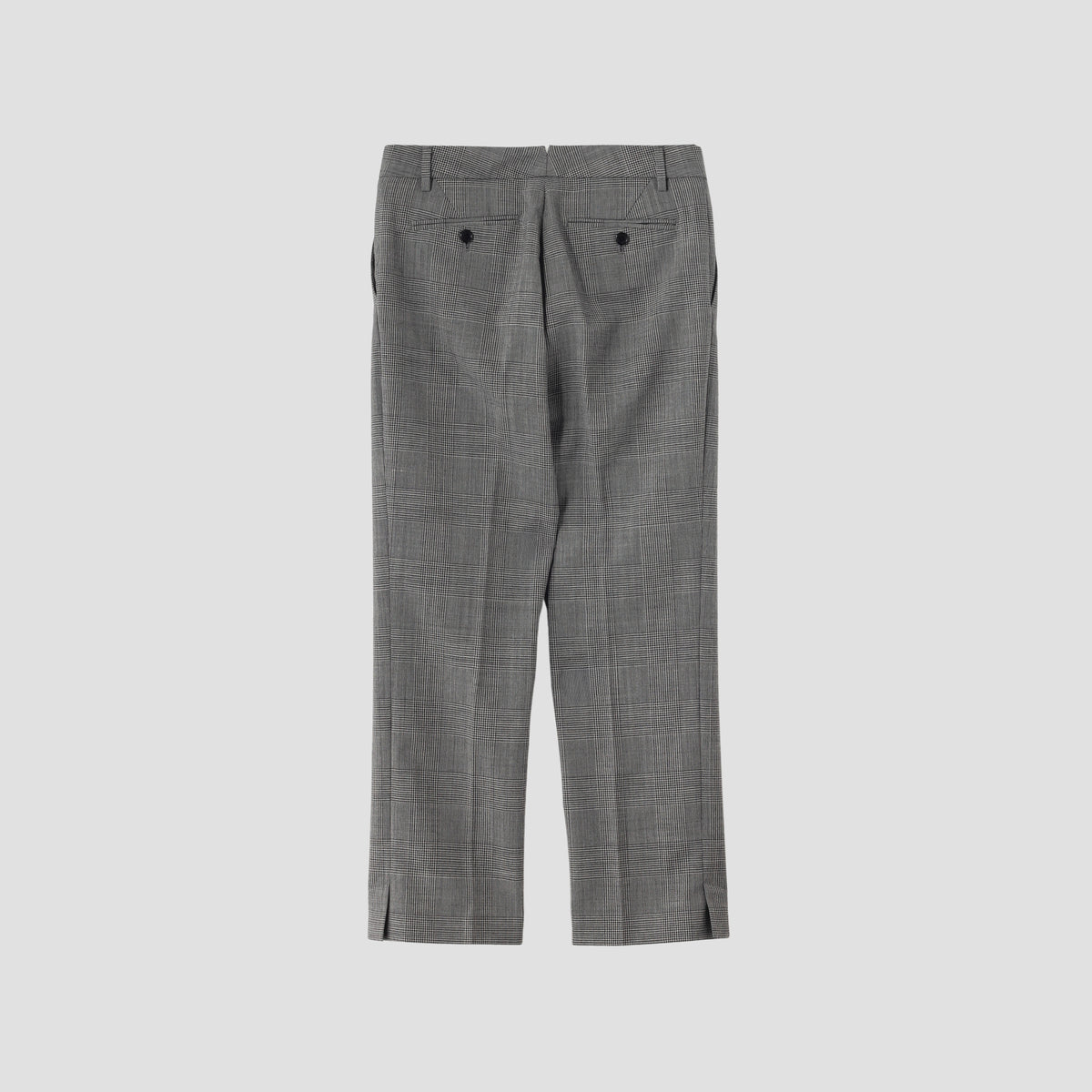 POW CHECK WOOL TROUSERS