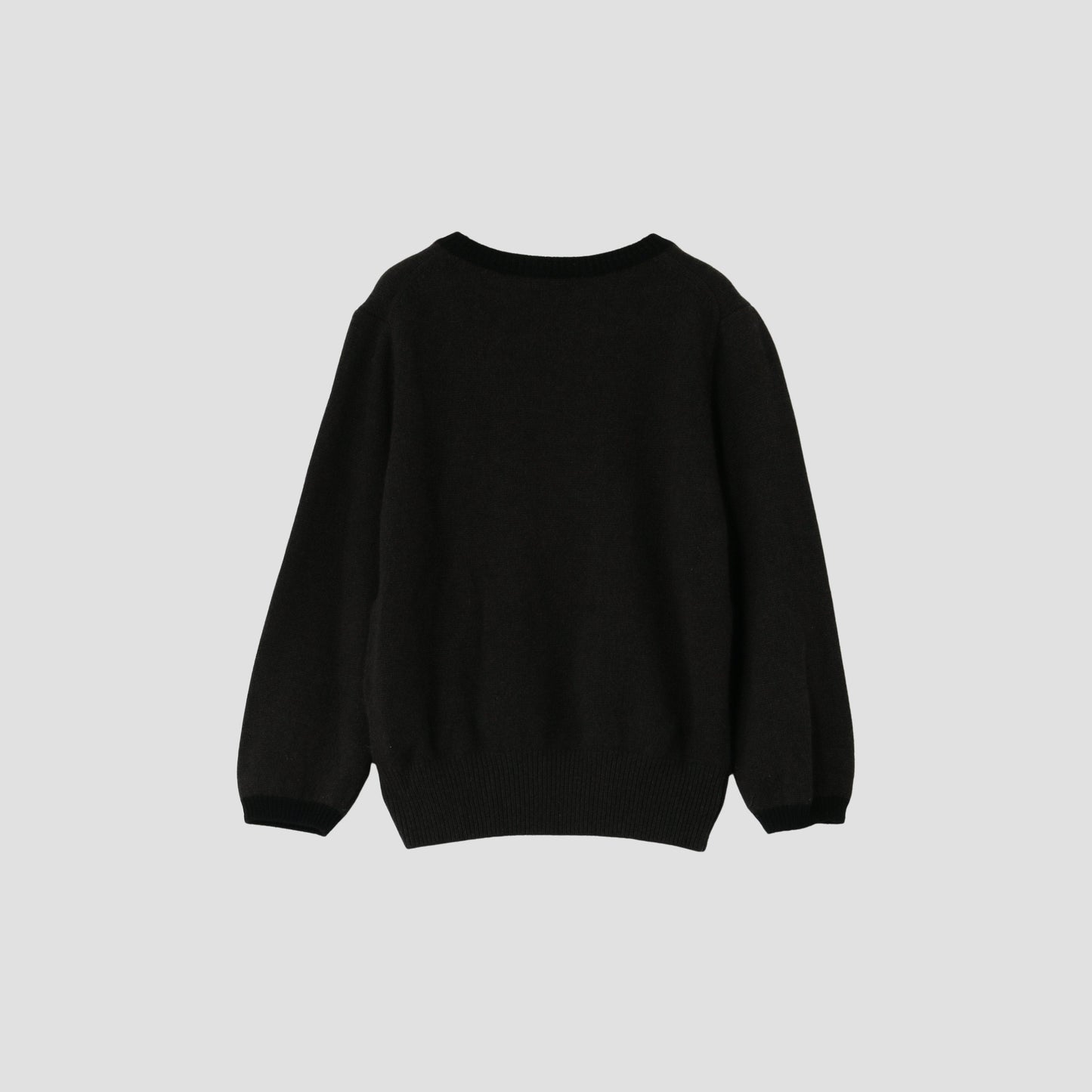 CONTRAST V NECK JUMPER KNIT