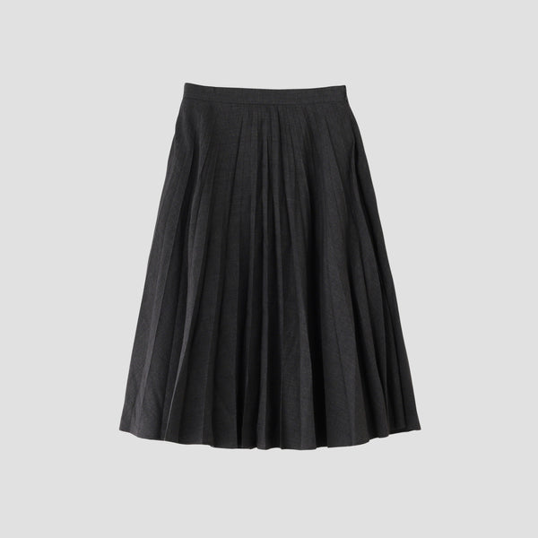 PRINCE OF WALES CHECK WOOL BLEND SKIRT