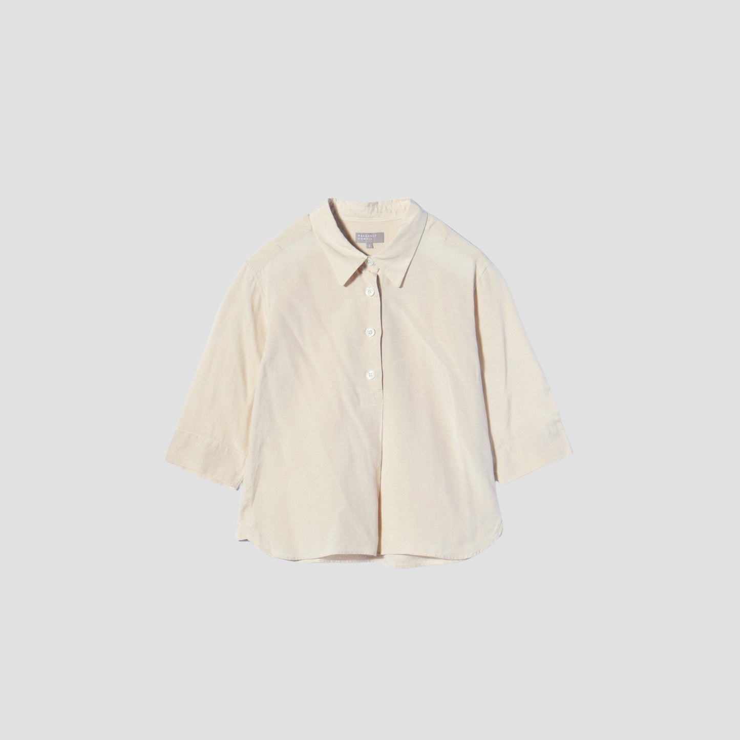 SILK COTTON PLAIN WEAVE SHIRT