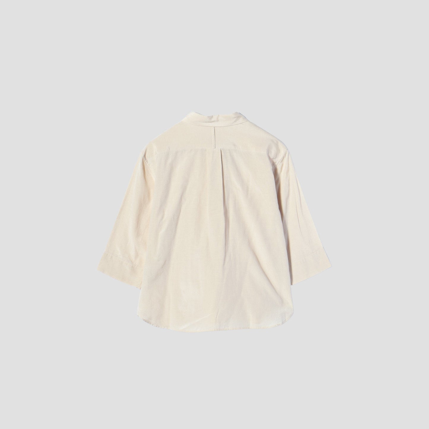 SILK COTTON PLAIN WEAVE SHIRT