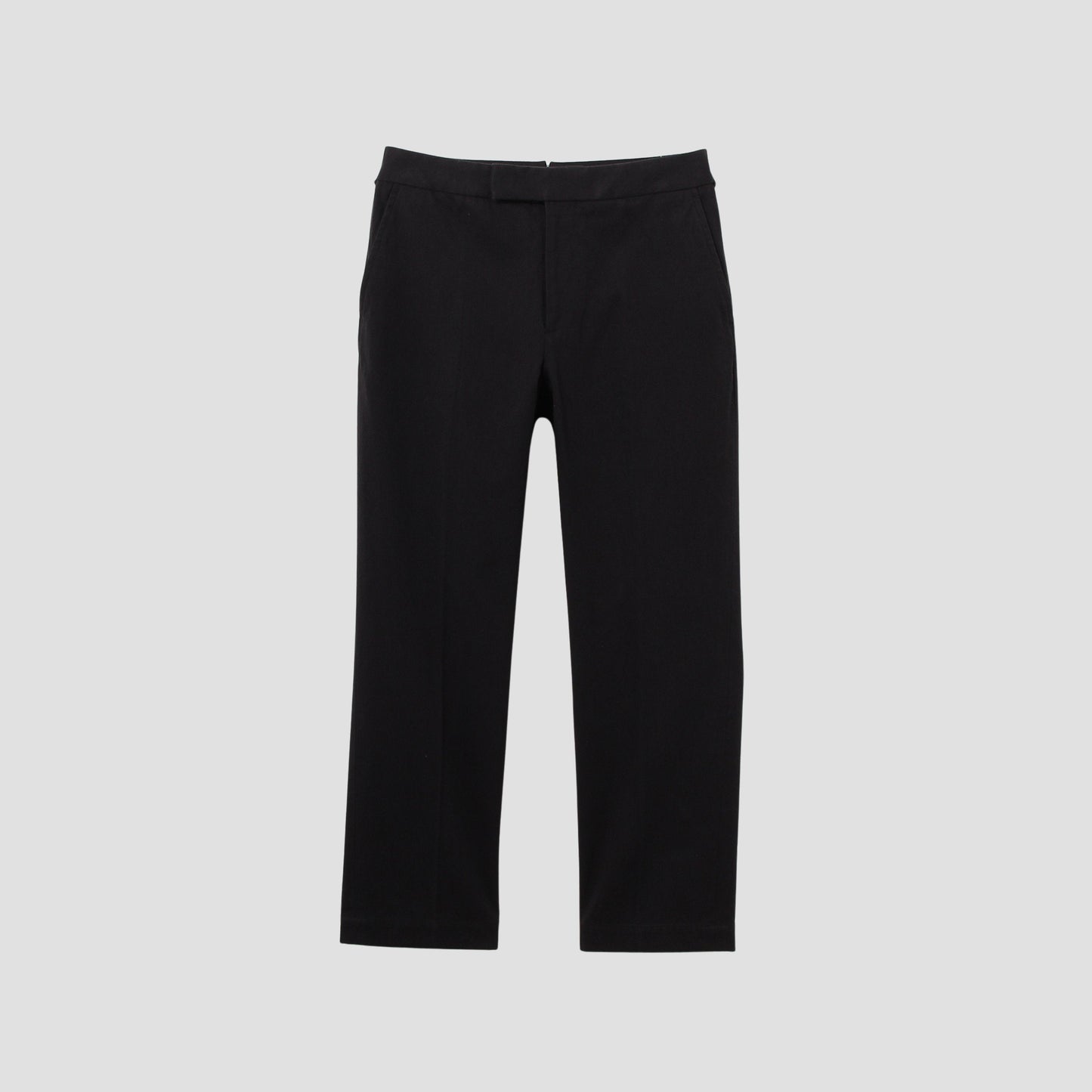 WASHED COTTON TWILL TROUSERS