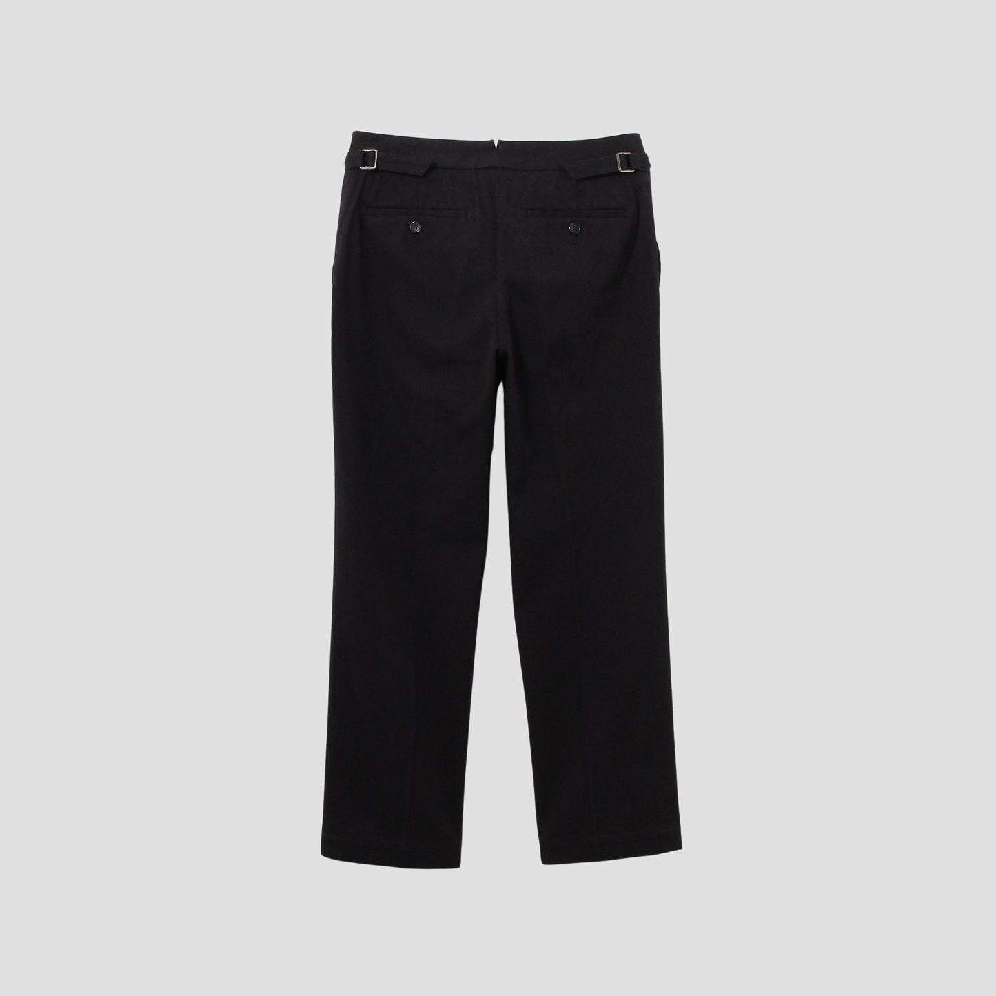 WASHED COTTON TWILL TROUSERS