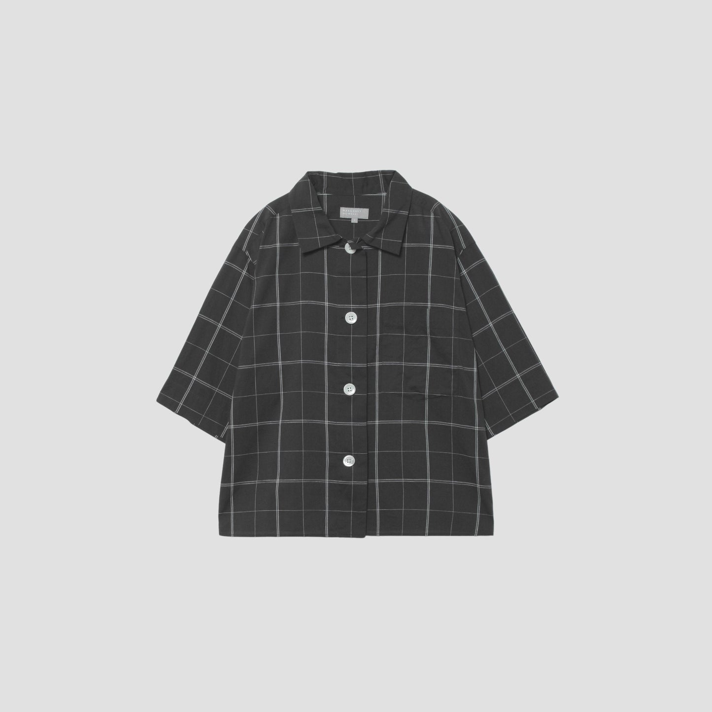 CHECK COTTON LINEN SHIRT