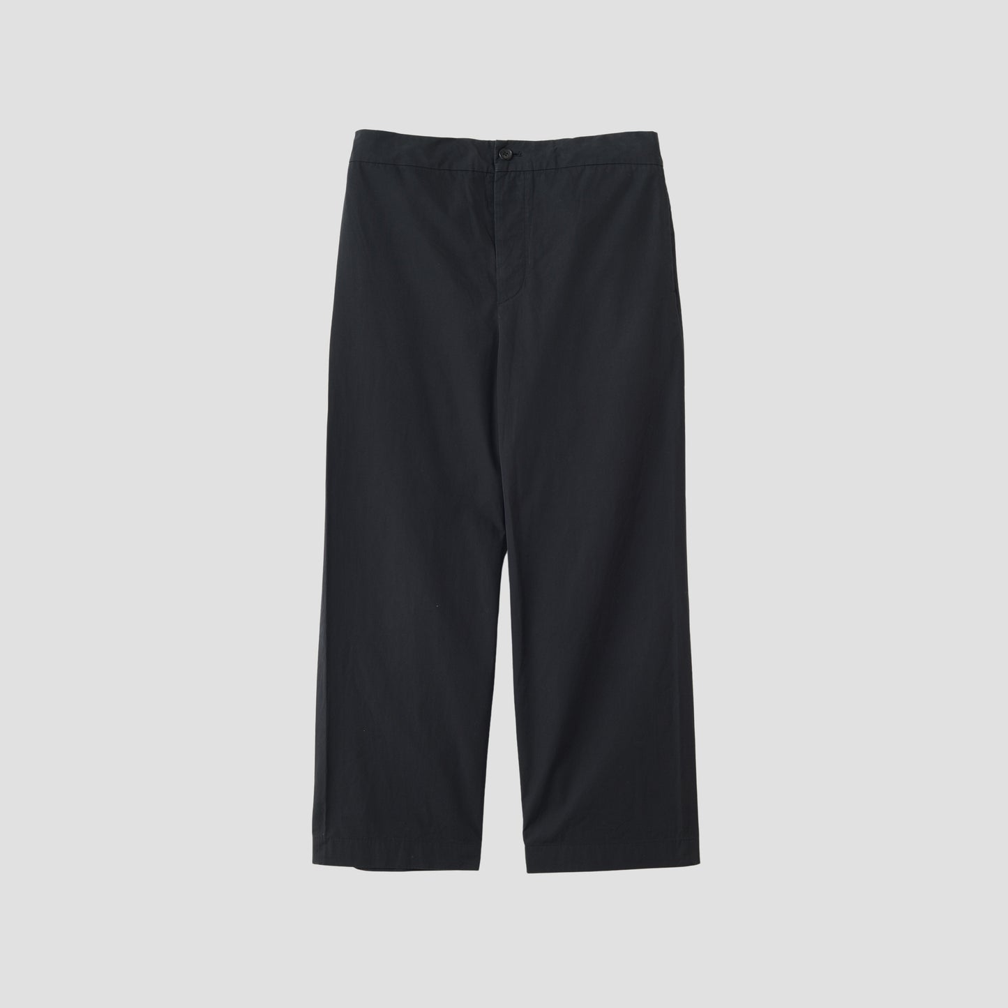 WASHED YARN DYE POPLIN TROUSERS