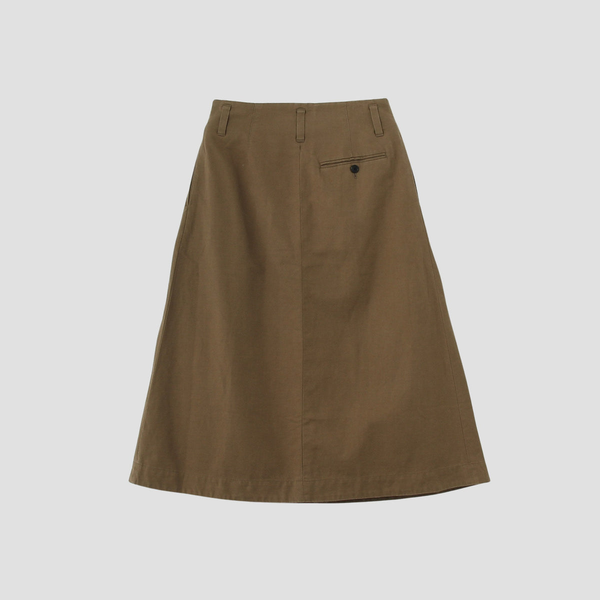 LINEN COTTON TWILL SKIRT
