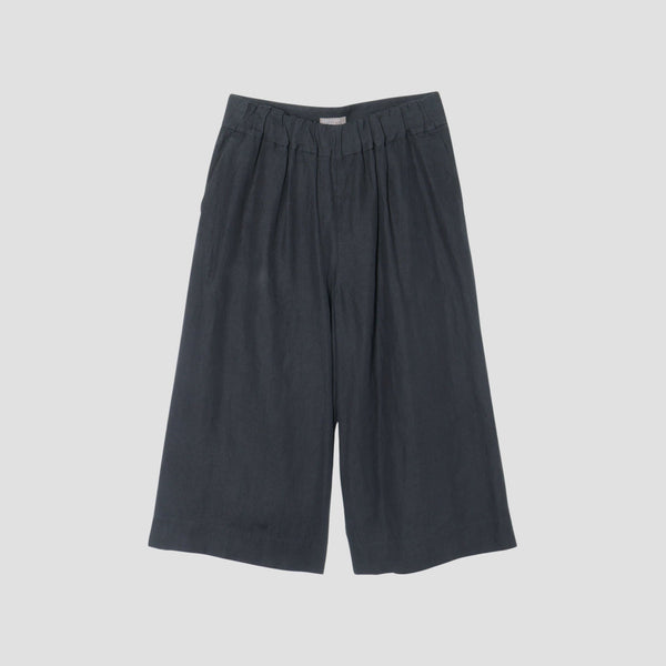 COATED LINEN PLAINWEAVE TROUSERS