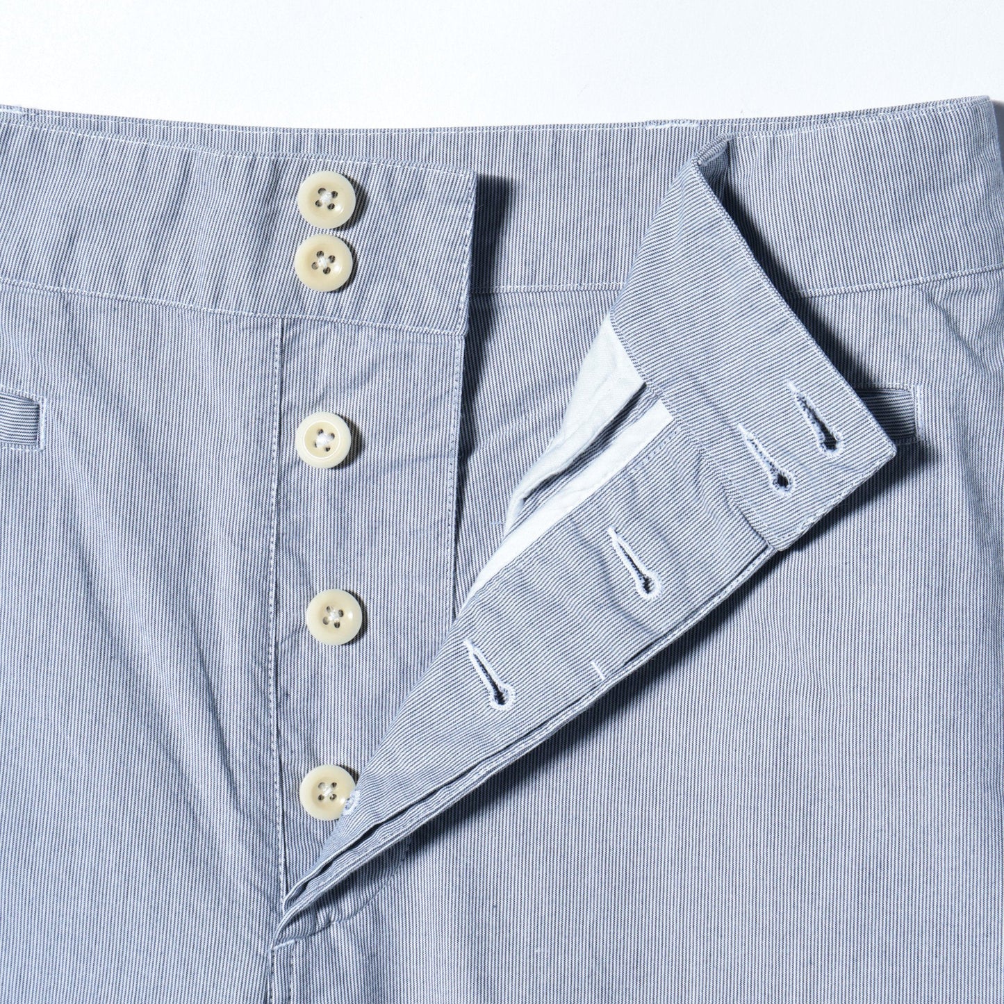 HAIRLINE COTTON TROUSERS
