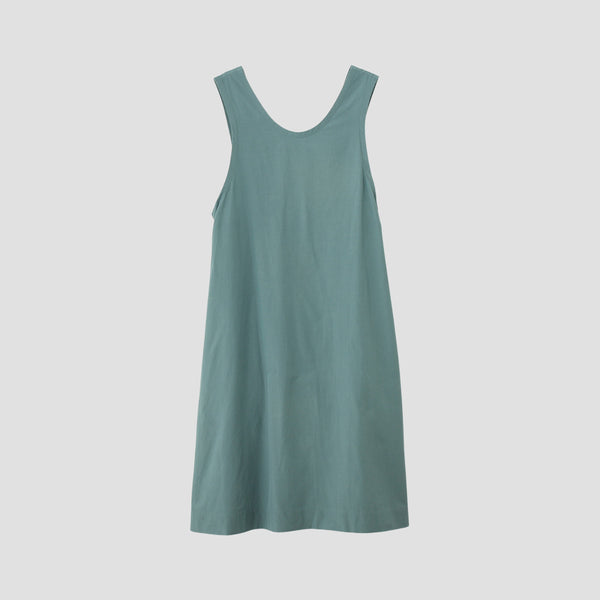 SILK COTTON POPLIN DRESS