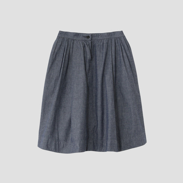 LIGHT DENIM CANVAS SKIRT