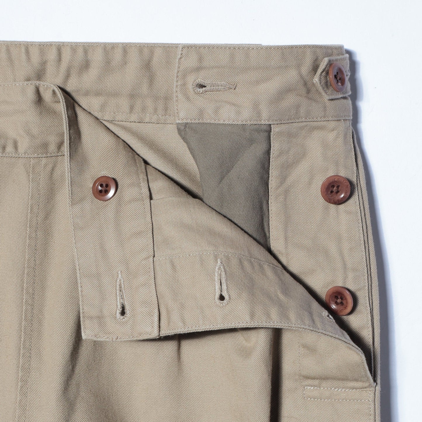 JAPANESE COTTON LINEN DRILL TROUSERS