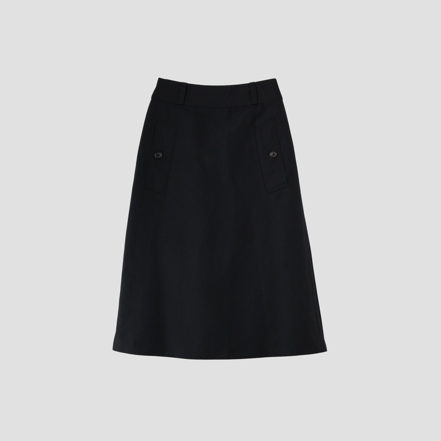 LINEN WOOL HOPSACK SKIRT