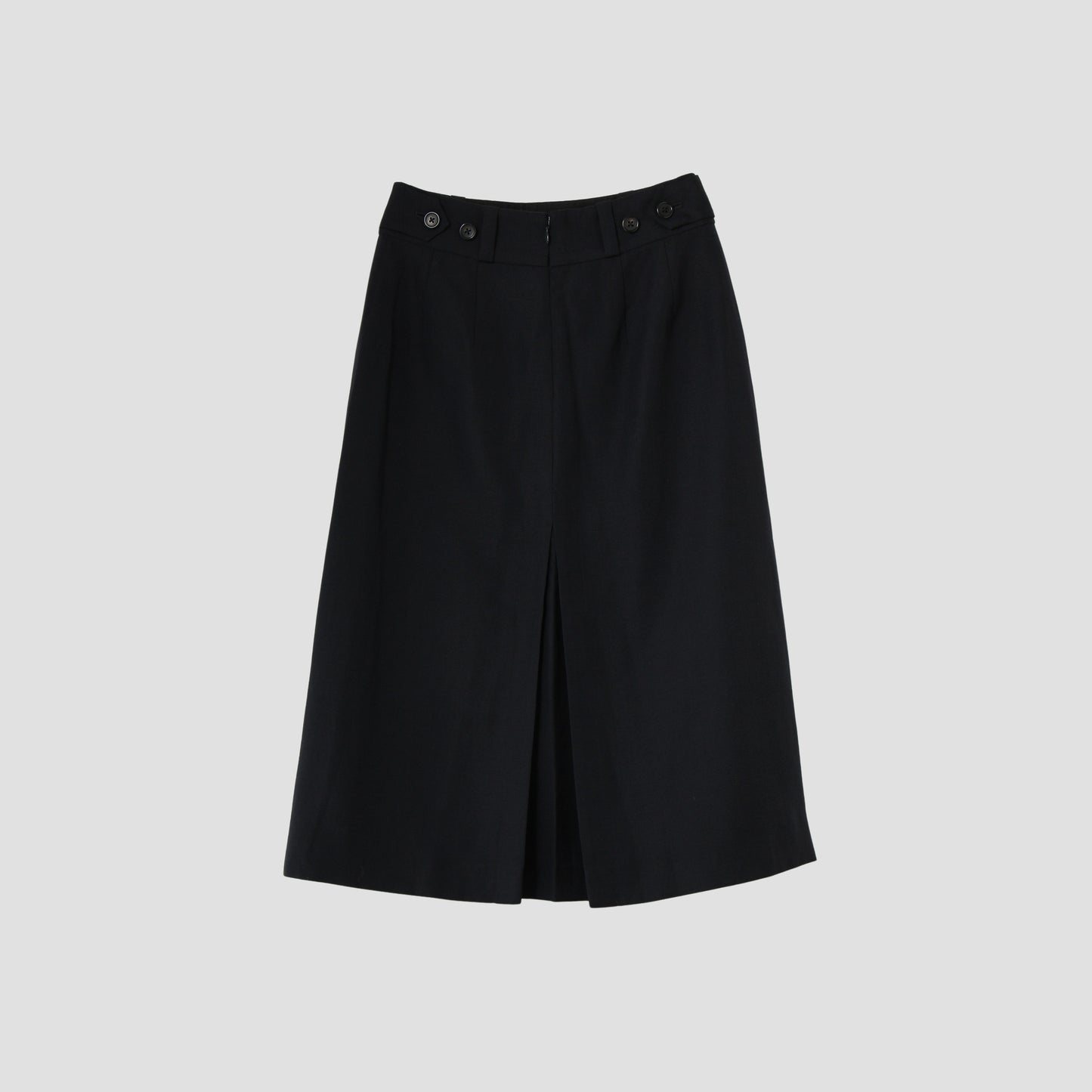 LINEN WOOL HOPSACK SKIRT