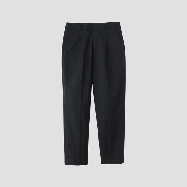 FINE WOOL POPLIN TROUSERS