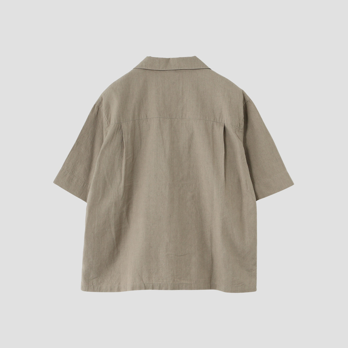 FADED LINEN COTTON PLAINWEAVE SHIRT