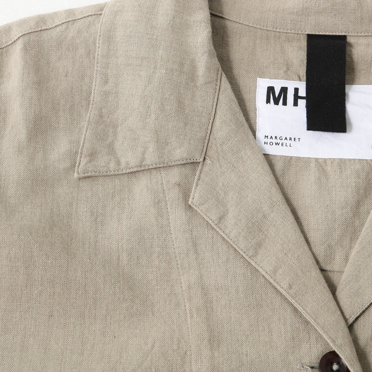 FADED LINEN COTTON PLAINWEAVE SHIRT