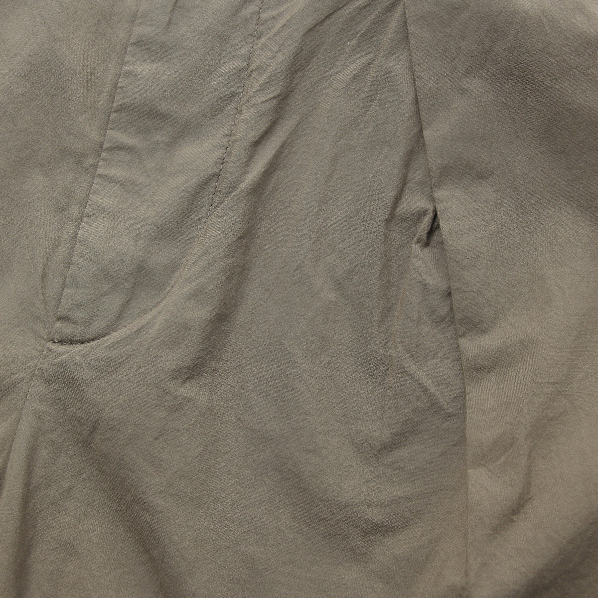 MATT COTTON SILK POPLIN TROUSERS