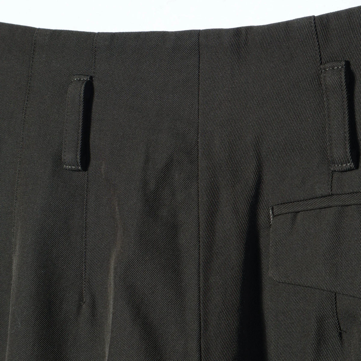 COMPACT COTTON WOOL TROUSERS