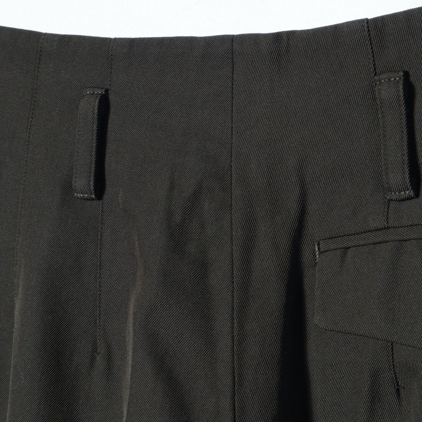 COMPACT COTTON WOOL TROUSERS