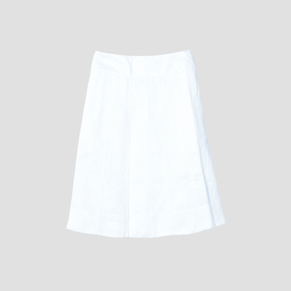 SANFORISED LINEN SKIRT