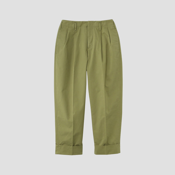 REFINED COTTON GABARDINE TROUSERS