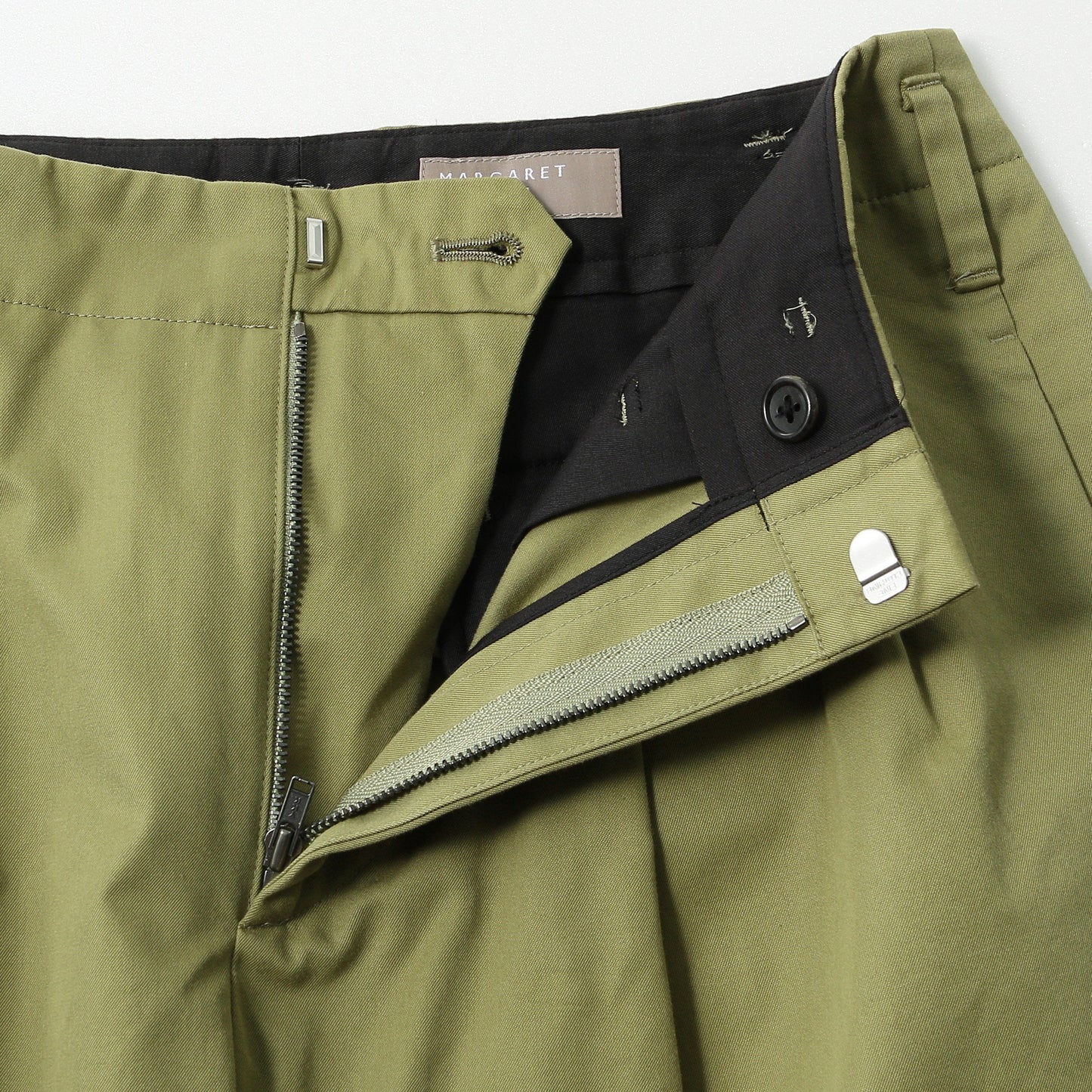 REFINED COTTON GABARDINE TROUSERS