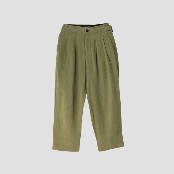 YARN DYED LINEN TROUSERS