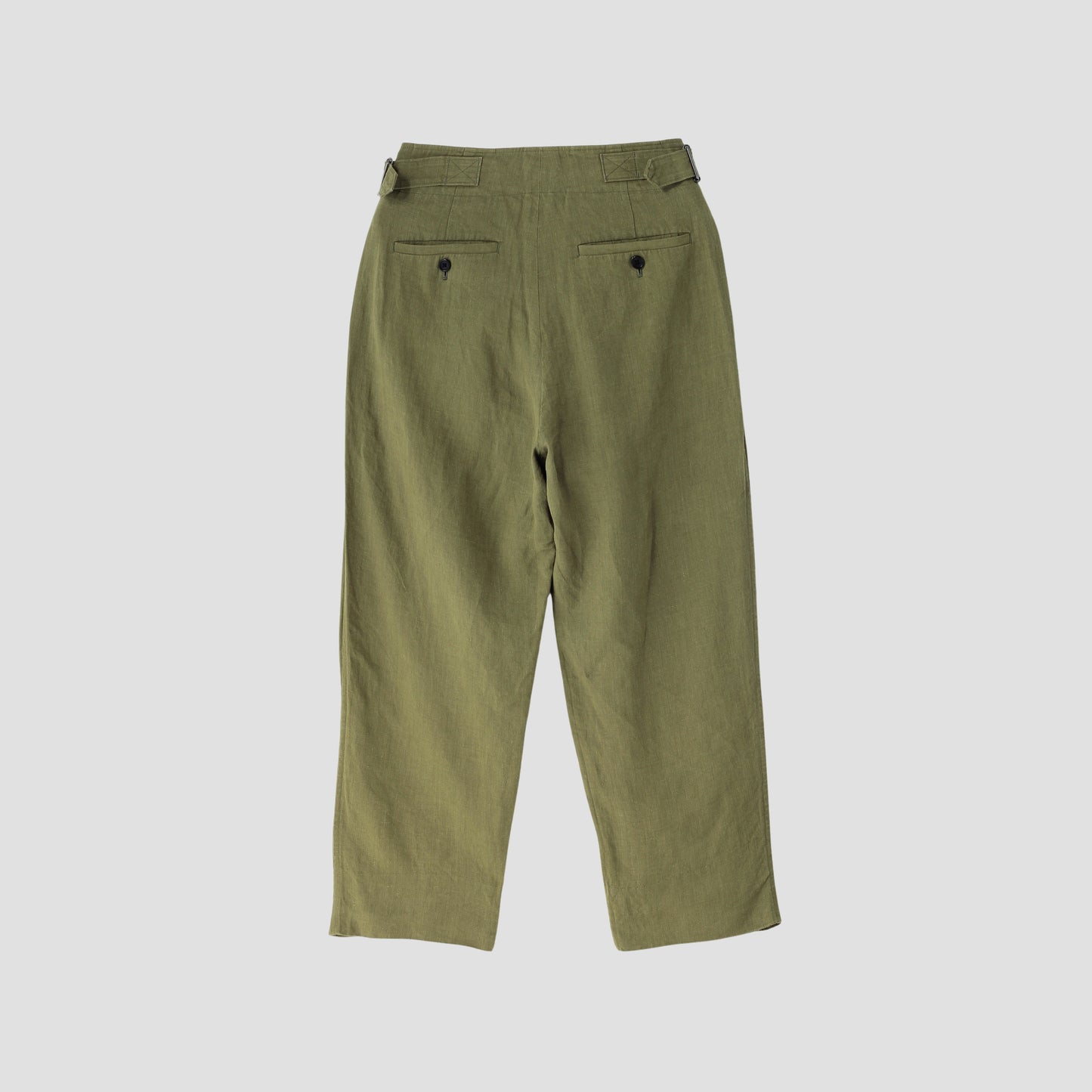 YARN DYED LINEN TROUSERS