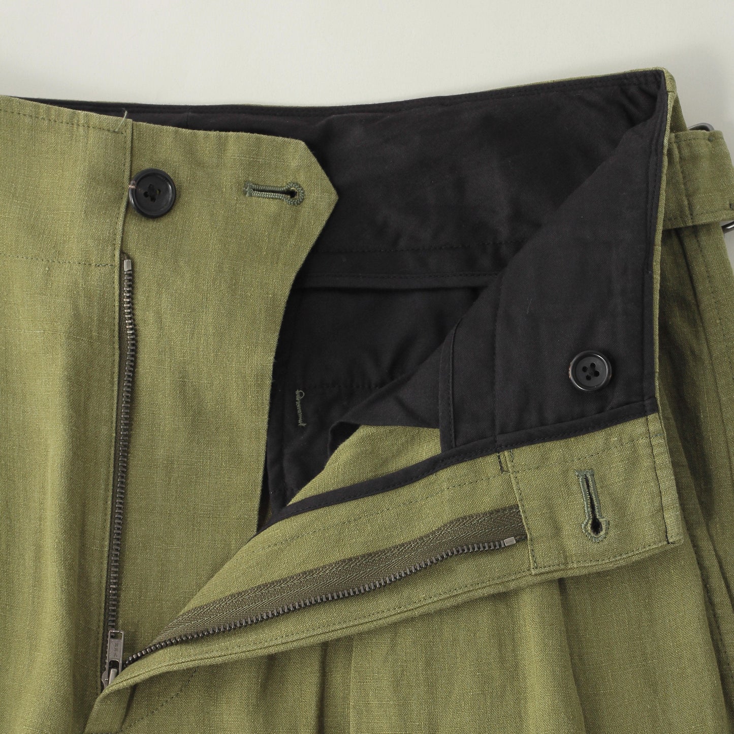 YARN DYED LINEN TROUSERS