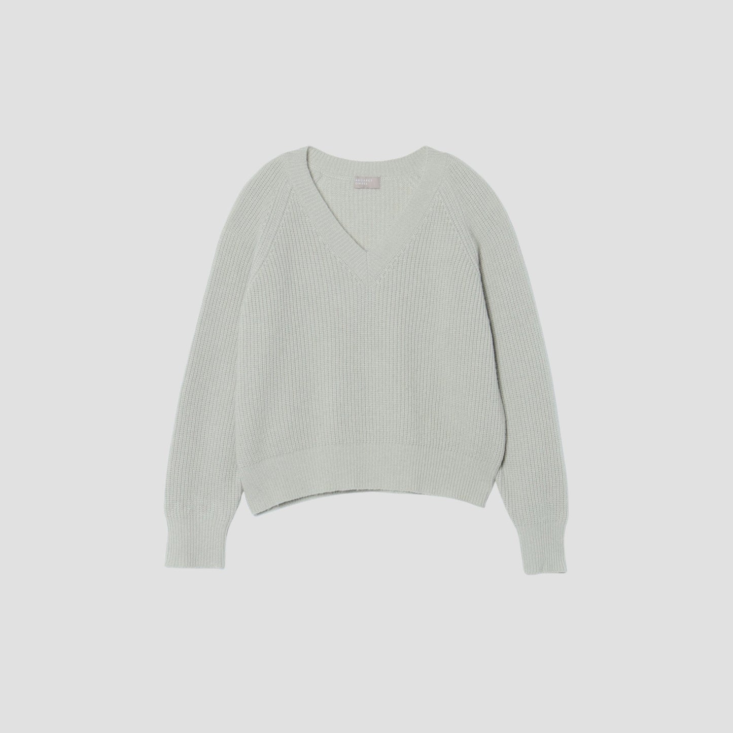 WOOL CASHMERE SILK V NECK JUMP KNIT