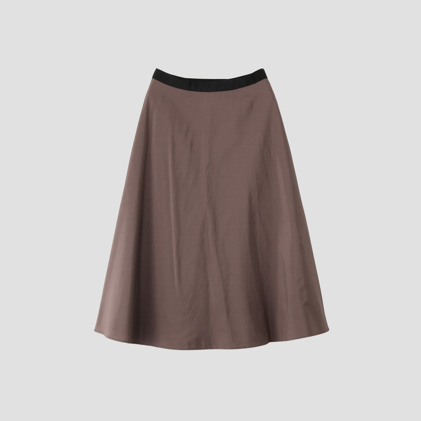 SILK COTTON POPLIN SKIRT