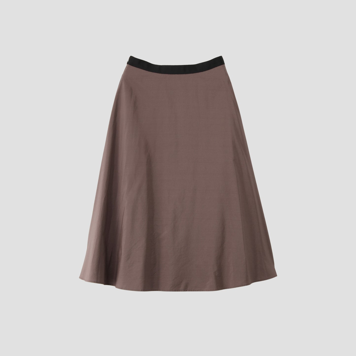 SILK COTTON POPLIN SKIRT
