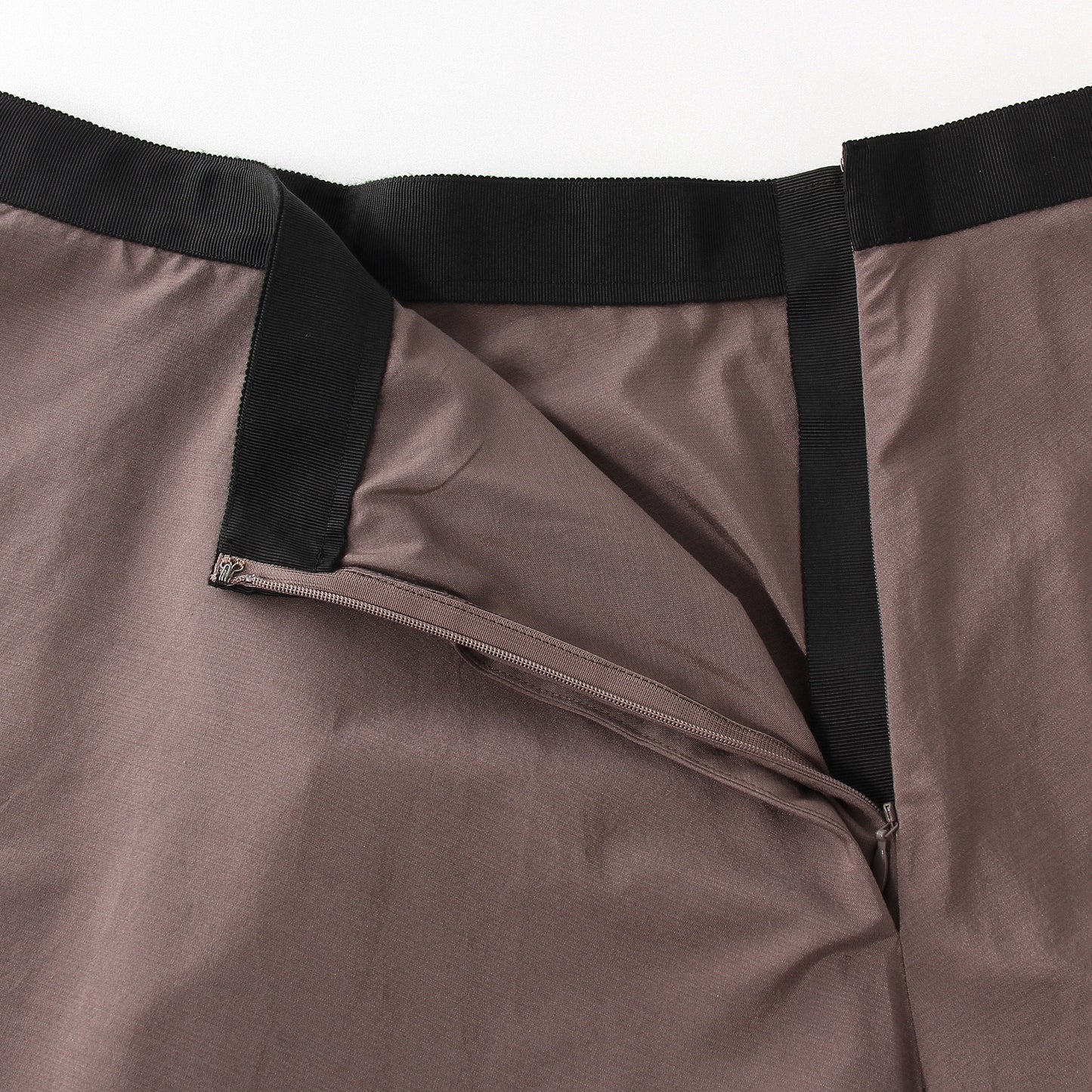 SILK COTTON POPLIN SKIRT