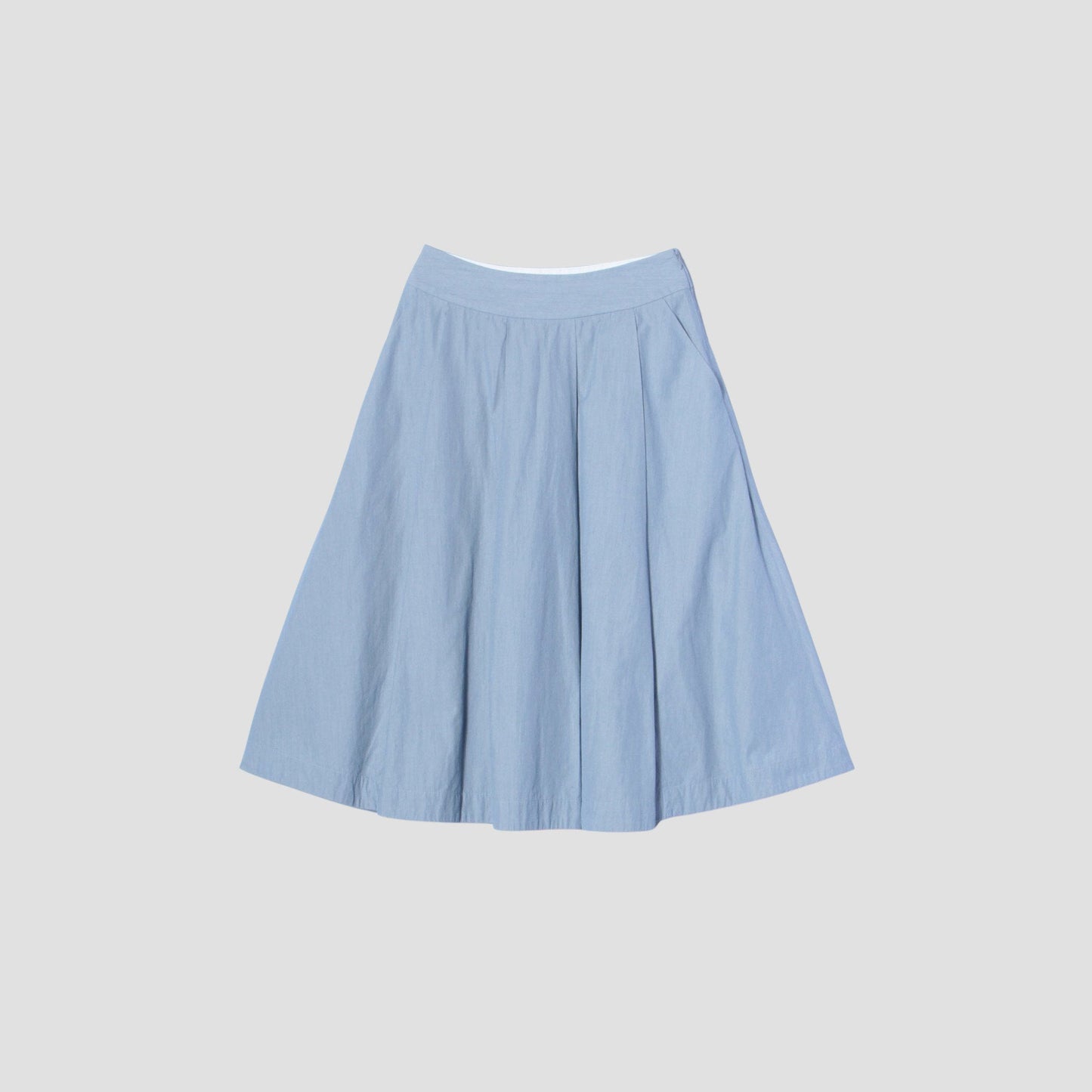 HAIRLINE STRIPE COTTON SKIRT