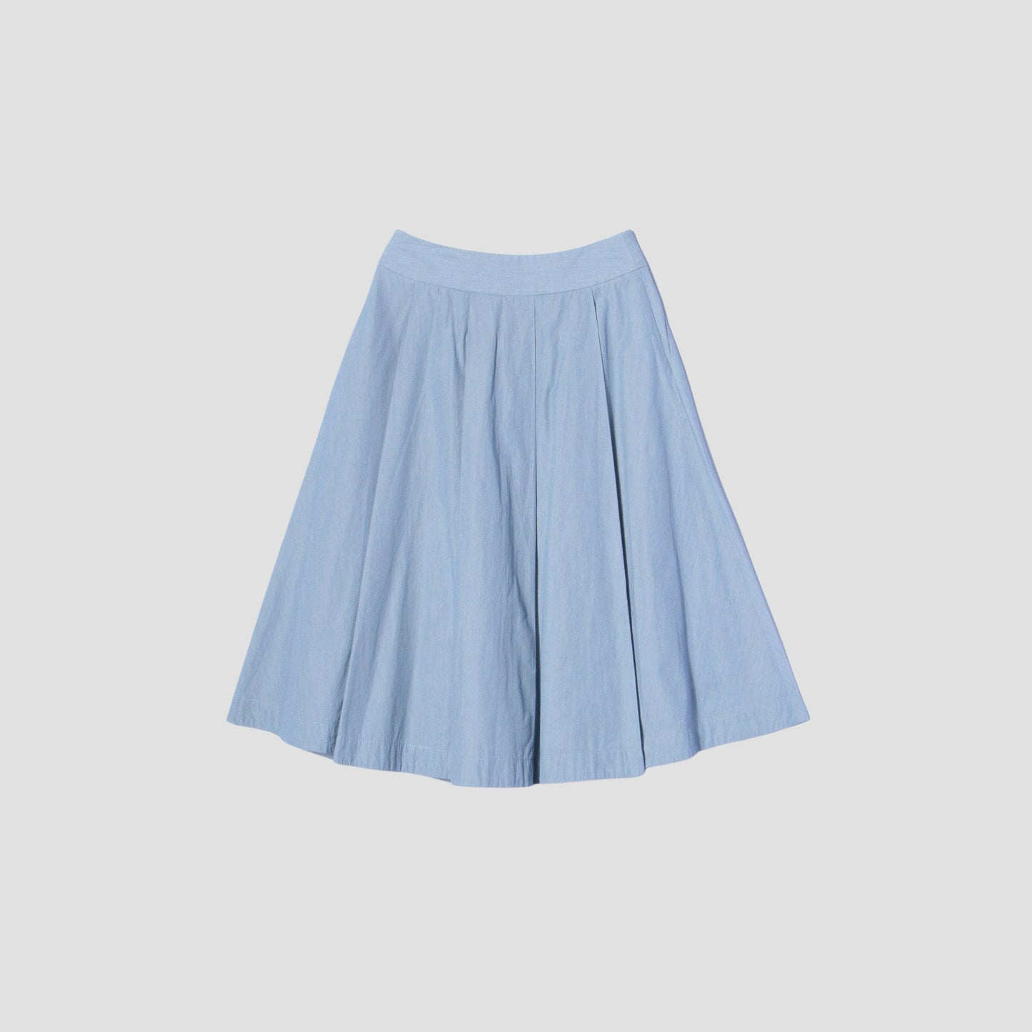HAIRLINE STRIPE COTTON SKIRT