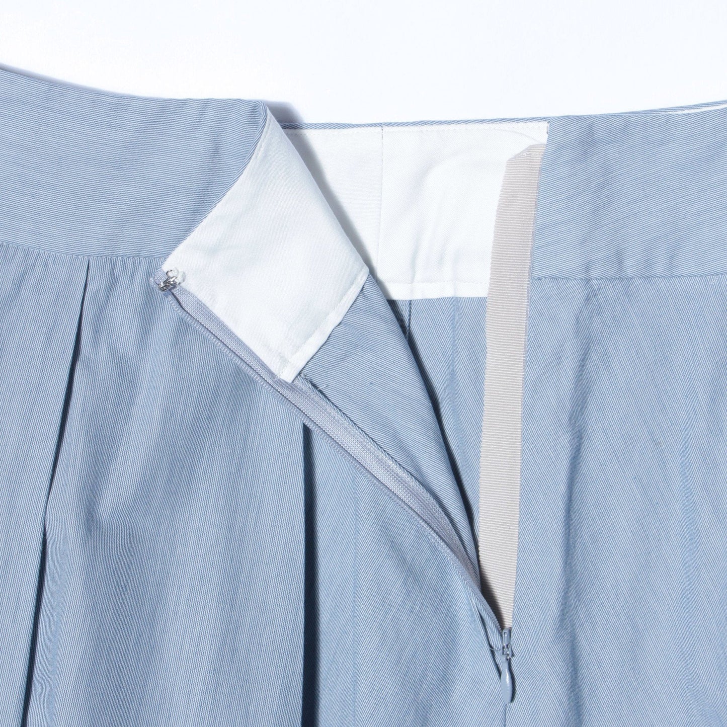 HAIRLINE STRIPE COTTON SKIRT