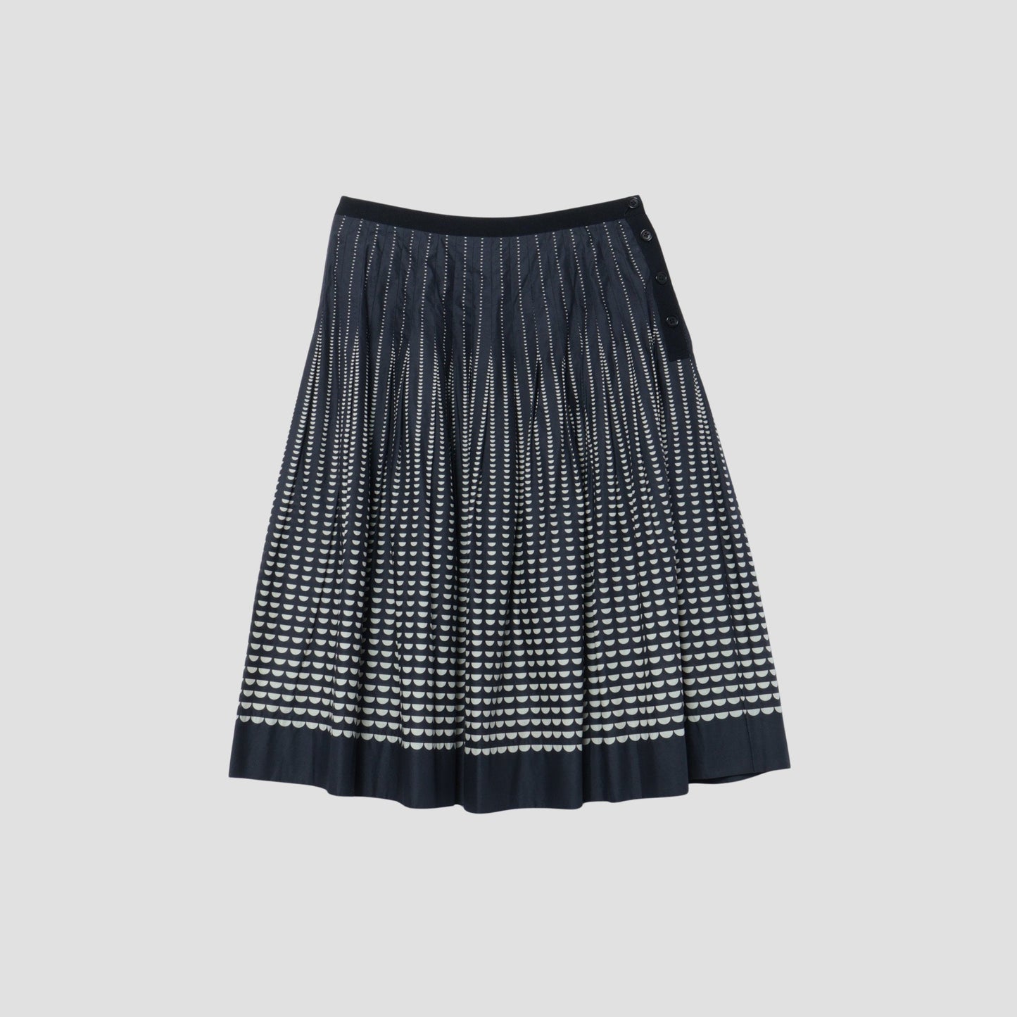 HALF MOON COTTON SKIRT