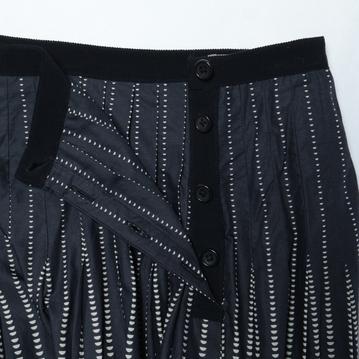 HALF MOON COTTON SKIRT
