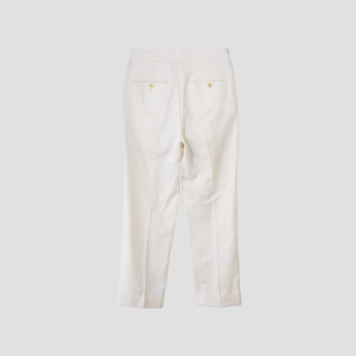 HIGH TWIST COTTON LINEN TROUSERS